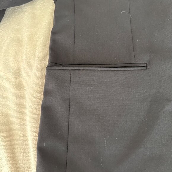 Jos A Bank Jacket Mens 40 Wool Navy Blazer Sport Coat Gold Buttons Classic Fit - Picture 10 of 12